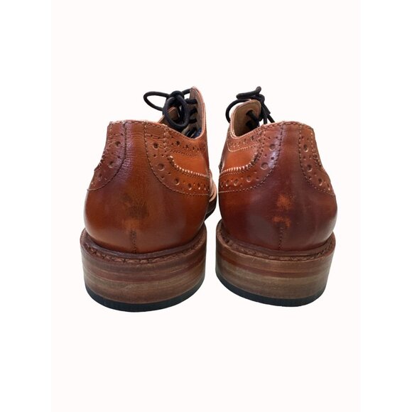 Paul Malone Palm beach Bradford men’s brown navy blue Oxford shoes 10 SKu 5302 - Picture 7 of 12